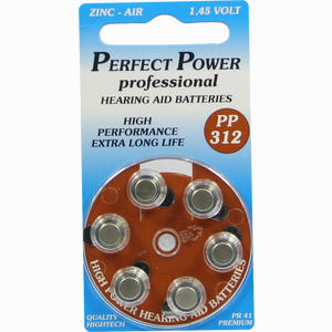 Batterie für Hörgeräte Power Pp 312 6 Stück - ab 2,71 €