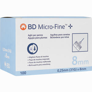 Bd Micro- Fine + Pen Nadeln 0. 25x8 Mm kohlpharma GmbH 100 Stück - ab 26,04 €