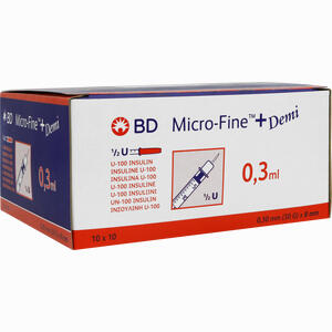 Bd Micro- Fine+ U100 Demi 0. 3x8mm 100 Stück - ab 16,95 &euro;