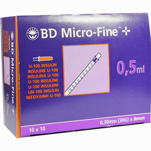 Bd Micro Fine+ U100 Ins. Spr. 8mm 100 x 0.5 ml - ab 16,83 &euro;