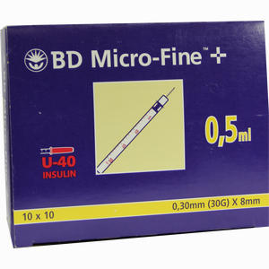 Bd Micro- Fine+ U40 Ins. Spr. 8mm 100 x 0.5 ml - ab 19,95 €
