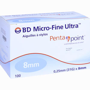 Bd Micro- Fine Ultra Pen- Nadeln 0. 25x8 Mm 100 Stück - ab 20,49 €