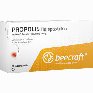 Beecraft Propolis Halspastillen Lutschpastillen 30 Stück - ab 0,00 &euro;