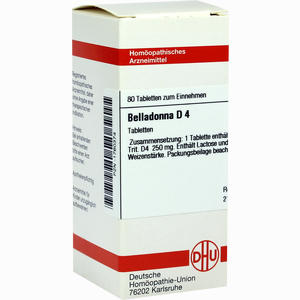 Belladonna D4 Tabletten 80 Stück - ab 7,95 €