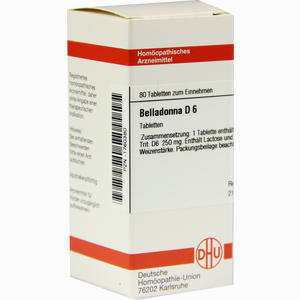 Belladonna D6 Tabletten 80 Stück - ab 7,81 €
