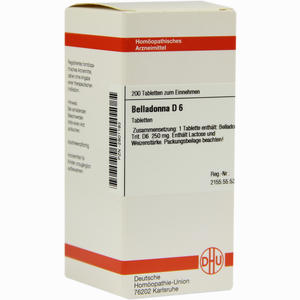 Belladonna D6 Tabletten 200 Stück - ab 0,00 €