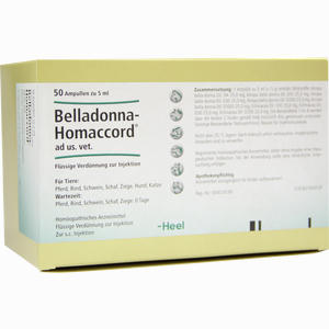 Belladonna Homaccord Vet Ampullen 50 Stück - ab 94,22 €