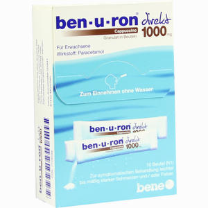 Ben- U- Ron 1000mg Direkt Granulat Cappuccino  10 Stück - ab 0,00 &euro;