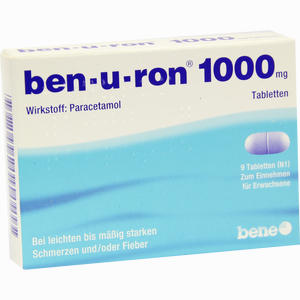 Ben- U- Ron 1000mg Tabletten 9 Stück - ab 0,00 &euro;