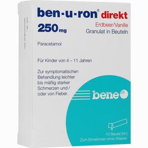 Ben- U- Ron 250mg Direkt Granulat Erdbeer/vanille  10 Stück