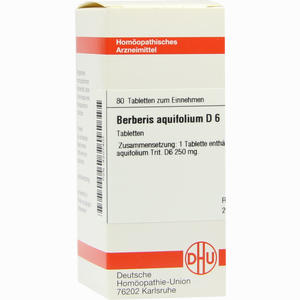 Berberis Aquif D6 Tabletten 80 Stück - ab 0,00 €
