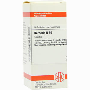 Berberis D30 Tabletten 80 Stück - ab 0,00 €