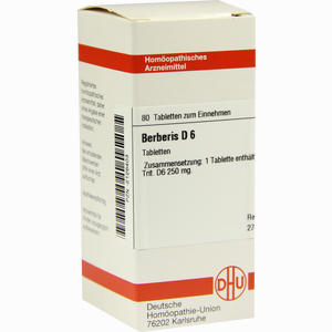 Berberis D6 Tabletten 80 Stück - ab 8,87 €