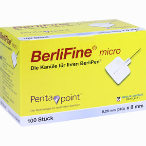 Berlifine Micro Kanülen 0.25x8mm  100 Stück - ab 0,00 €