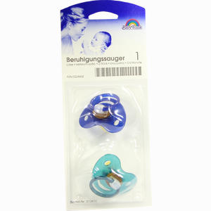 Beruhigungssauger 1 Kieferorthopädisch Aus Latex 0- 6 Monate Blau/Petrol 2 Stück - ab 2,42 €