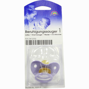 Beruhigungssauger 1 Kirschsauger Flieder Latex 0- 6 Monate 1 Stück - ab 1,59 €