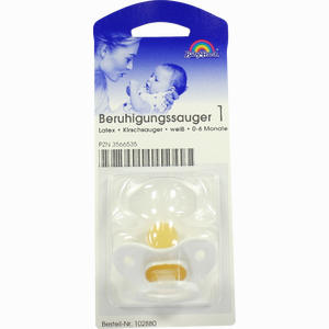 Beruhigungssauger 1 Kirschsauger Weiß Latex 0- 6 Monate 1 Stück - ab 1,51 €