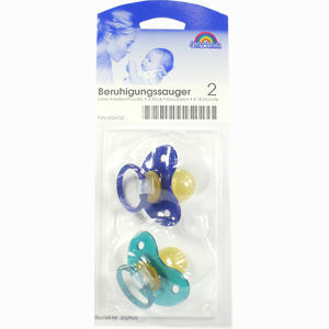 Beruhigungssauger 2 Kieferorthopädisch Aus Latex 6- 18 Monate Blau/Petrol 2 Stück - ab 2,32 €