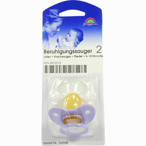 Beruhigungssauger 2 Kirschsauger Flieder Latex 6- 18 Monate 1 Stück - ab 1,57 €