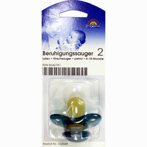 Beruhigungssauger 2 Latex Kirschsauger Dunkelblau 6- 18 Monate Büttner-Frank 1 Stück - ab 1,56 €