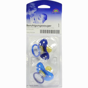 Beruhigungssauger Kirsch Latex 0- 6m Bicolor Blau 2 Stück - ab 2,46 €