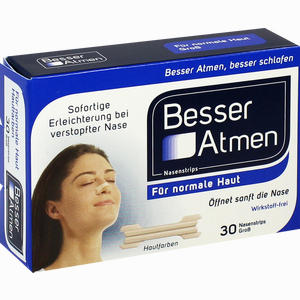 Besser Atmen Nasenstrips Beige Groß Pflaster 30 Stück
