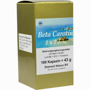 Beta Carotin 1 X 1 Pro Tag Kapseln 100 Stück - ab 20,62 €