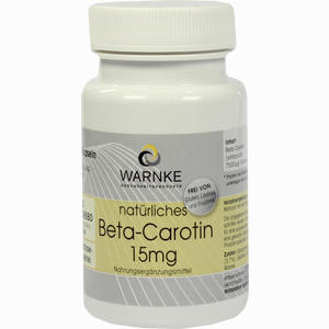 Beta Carotin 15mg Natürlich 100 Stück - ab 7,88 €