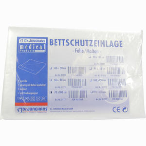 Bettschutzeinlage Folie/Molton 70x100cm Dr. Junghans Medical 1 Stück - ab 29,86 €