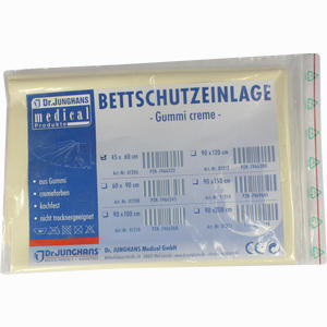 Bettschutzeinlage Gummi Creme 45x60cm 1 Stück - ab 4,36 €