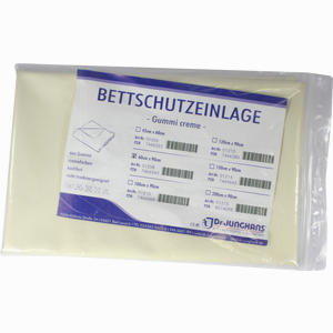 Bettschutzeinlage Gummi Creme 60x90cm 1 Stück - ab 7,45 €