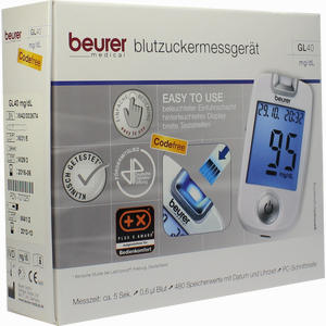 Beurer Blutzuckermessgerät Gl 40 Mg/Dlcodefree 1 Stück - ab 4,33 €