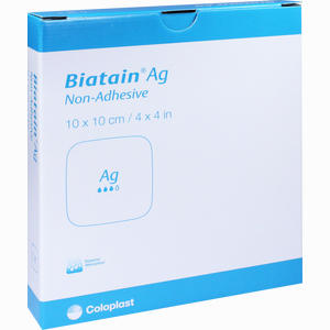 Biatain Ag Schaumverband Nicht- Haftend 10x10cm  Coloplast GmbH 5 Stück - ab 99,00 &euro;