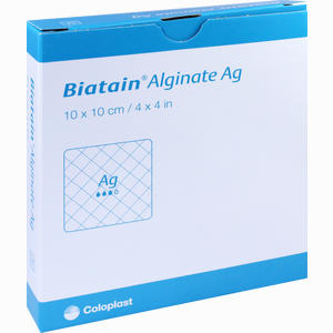 Biatain Alginate Ag Kompressen 10x10cm mit Silber Verband 10 Stück - ab 123,60 €