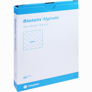 Biatain Alginate Kompressen 10x10cm Verband Coloplast 10 Stück - ab 75,95 €