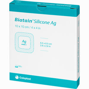 Biatain Silicone Ag Schaumverband 10x10cm  Coloplast 5 Stück - ab 115,83 €