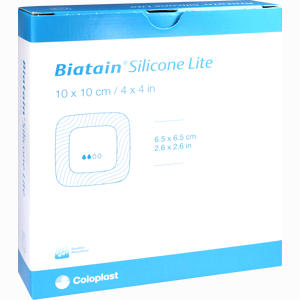 Biatain Silicone Lite Schaumverband 10x10 Cm B2B Medical 10 Stück - ab 166,44 €