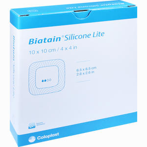Biatain Silicone Lite Schaumverband 10x10cm  Coloplast 10 Stück - ab 94,69 €