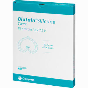 Biatain Silicone Schaumverband Sakrum Klein 15x19 Cm  5 Stück - ab 177,95 €