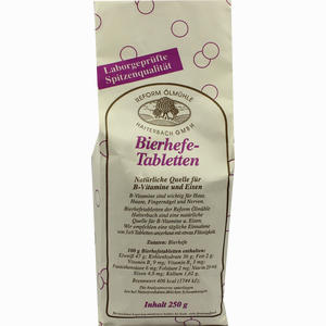 Bierhefe Tabletten  R.Ã–.H. Reform Ã–lmÃ¼hle Haiterbach GmbH 250 g - ab 0,00 &euro;