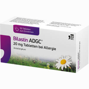 Bilastin Adgc 20 Mg Tabletten bei Allergie 50 Stück - ab 10,02 €