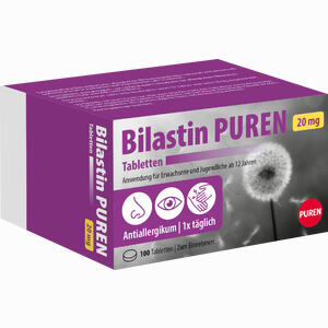 Bilastin Puren 20 Mg Tabletten 100 Stück - ab 16,28 &euro;