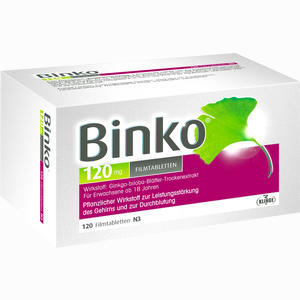 Binko 120 Mg Filmtabletten 120 Stück - ab 0,00 &euro;