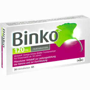 Binko 120mg Filmtabletten  30 Stück - ab 0,00 €