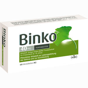 Binko 40 Mg Filmtabletten 60 Stück - ab 0,00 &euro;