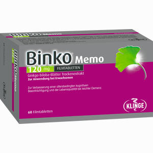 Binko Memo 120 Mg Filmtabletten  60 Stück - ab 25,18 €