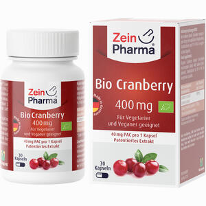 Bio Cranberry Vegi Kapseln 400 Mg  30 Stück - ab 0,00 €