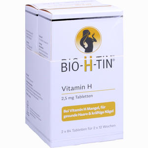 Bio H Tin Vitamin H 2.5mg für 2x12 Wochen Tabletten 2 x 84 Stück - ab 29,43 €