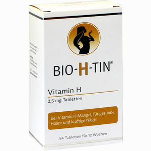 Bio- H- Tin Vitamin H 2,5mg Tabletten für 12 Wochen  84 Stück - ab 16,75 €