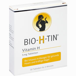 Bio H Tin Vitamin H 5mg für 2 Monate Tabletten 30 Stück - ab 12,04 €